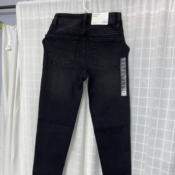 High waisted button black jeans - Picture 2 of 5